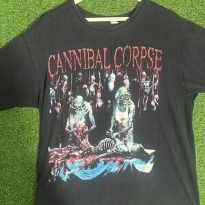 Cannibal Corpse Butchered at Birth Band Shirt Men's Large‎ Y2K Vintage Band Tee